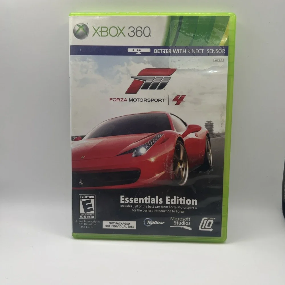 Microsoft Forza Motorsport 4 Essentials Edition Xbox 360 Green Case Racing Game